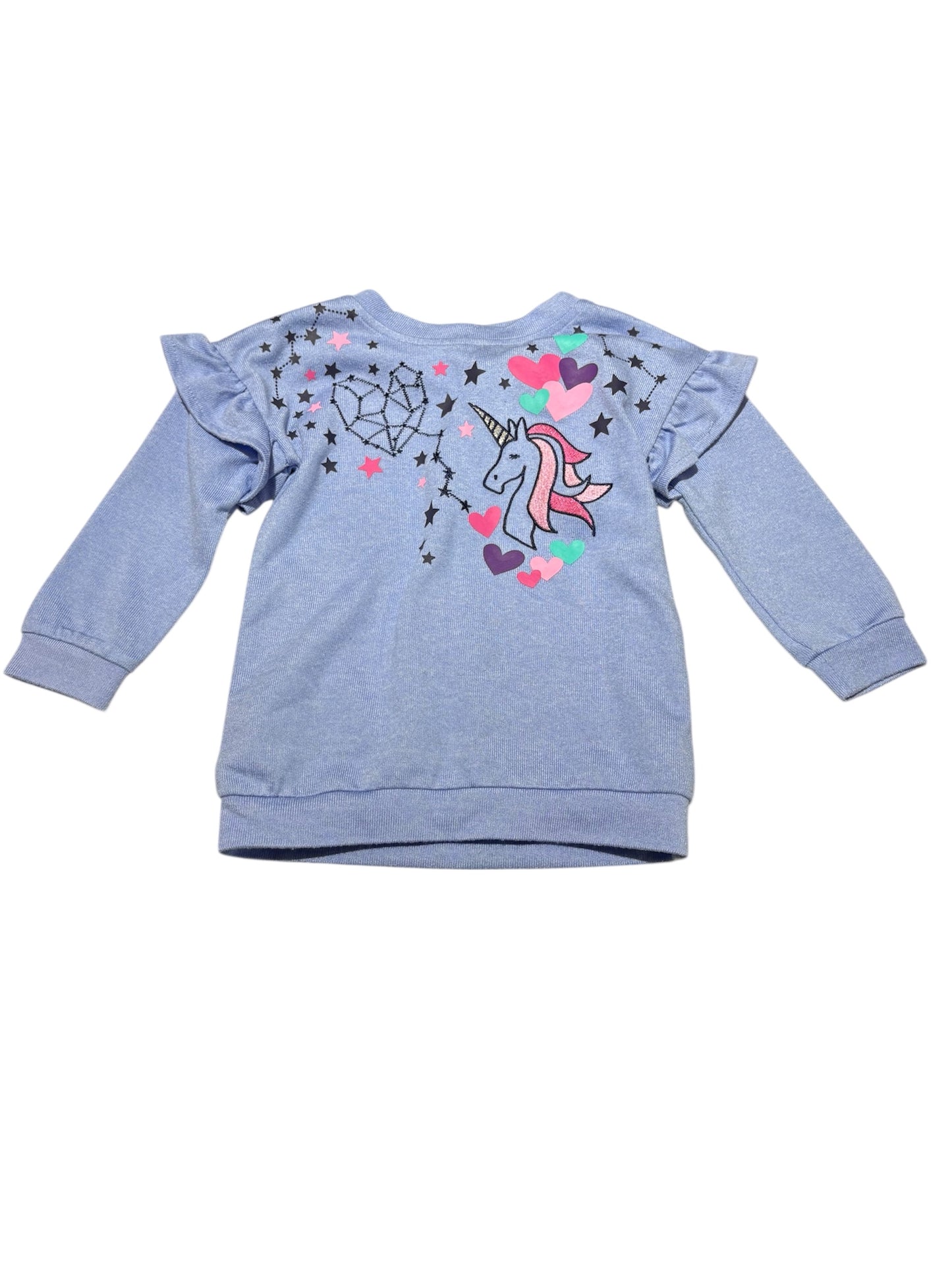 Unicorn Ruffle Long sleeve 2T