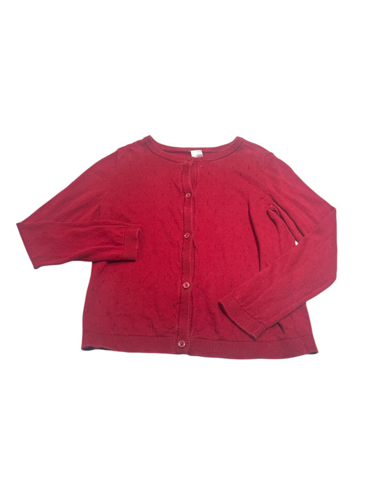 Red Knit Cardigan Size 8