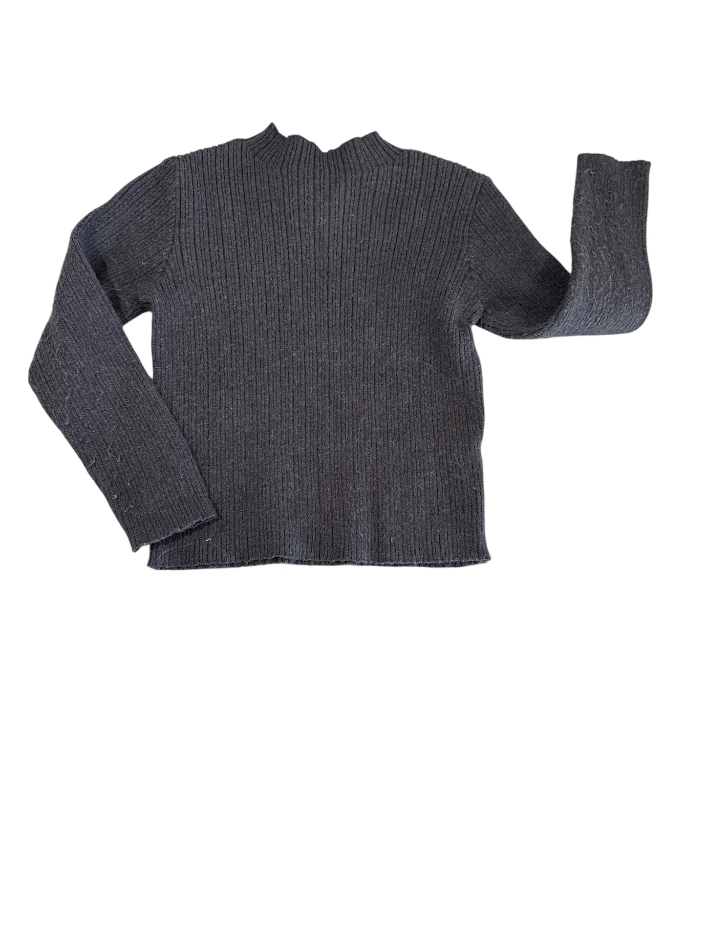 Ribbed mock neck sweater size 2-3