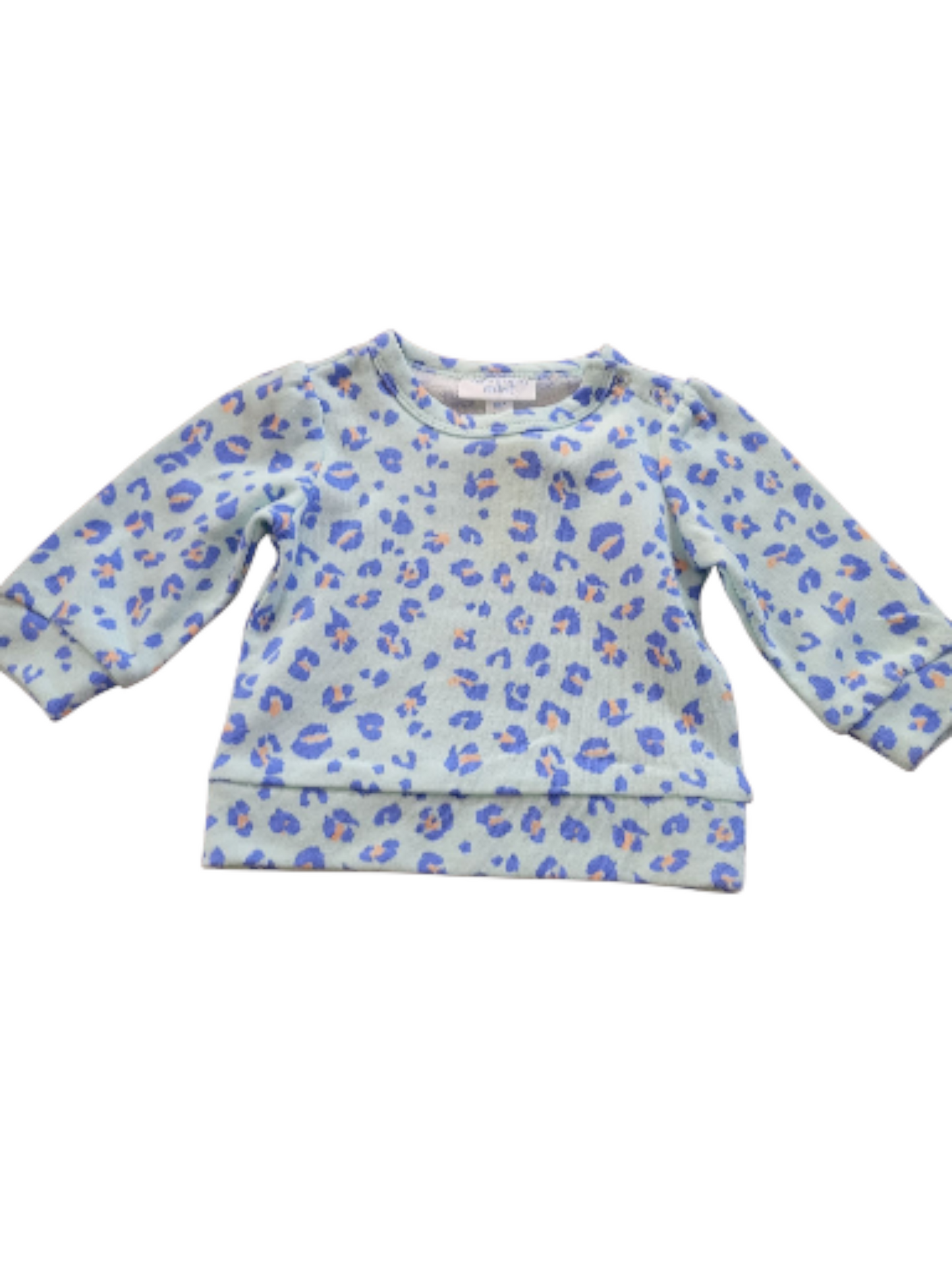 Soft blue cheetah sz 3-6m