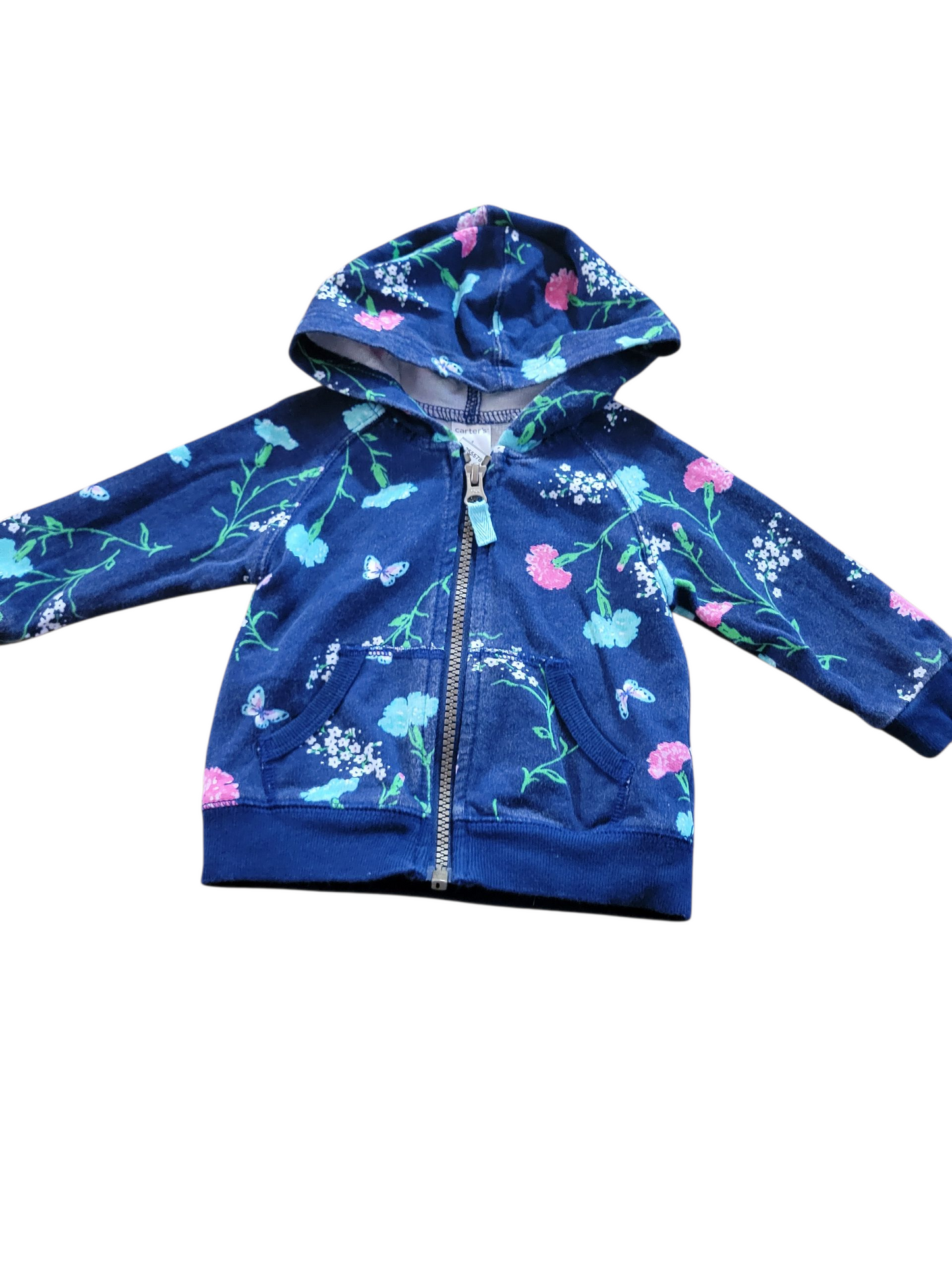 Navy floral sz 6m