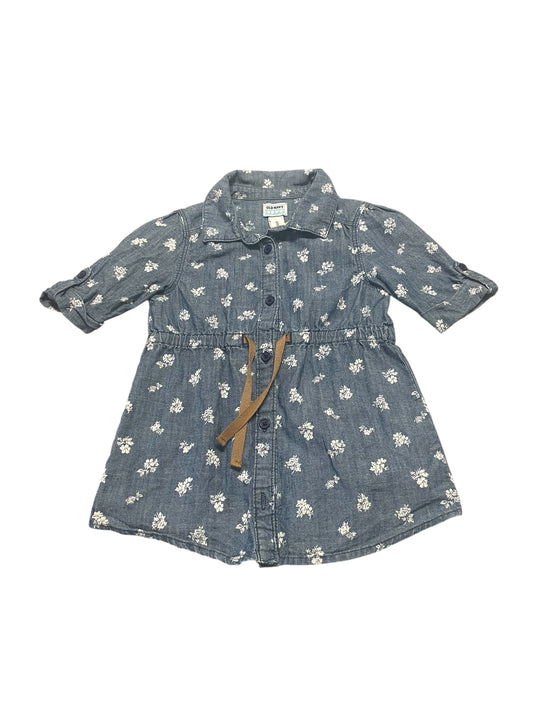 Denim Floral Tunic Dress Size 3