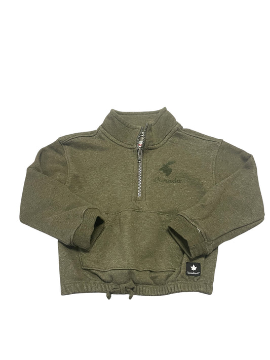 Green Quarter Zip Sweater Size 4