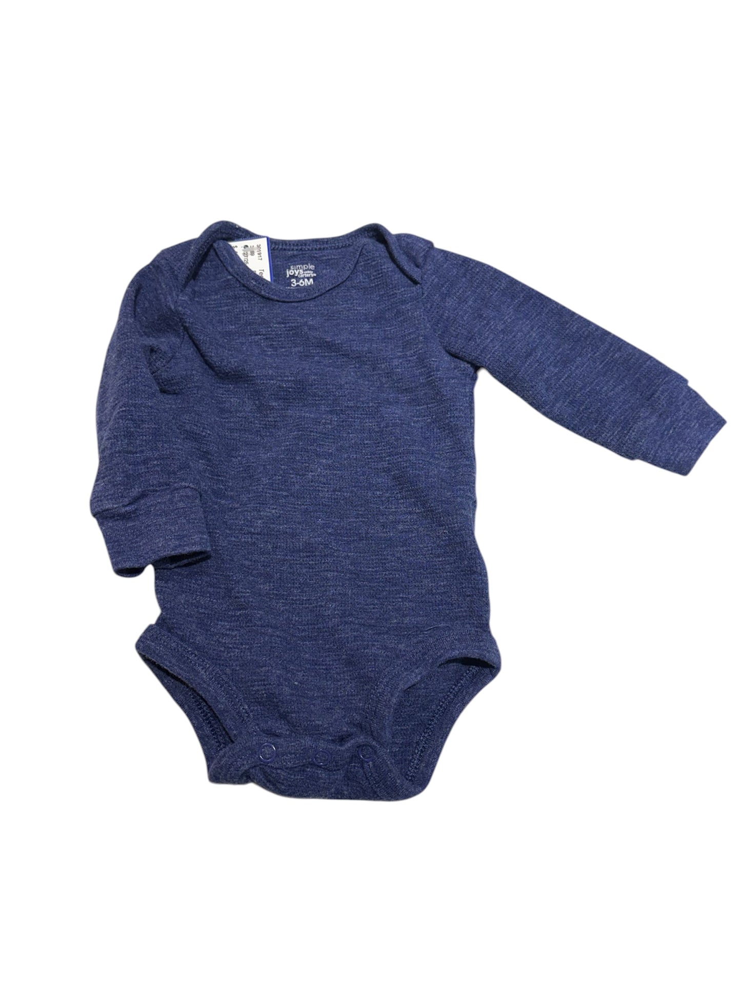 Navy long sleeve onesie 3-6m