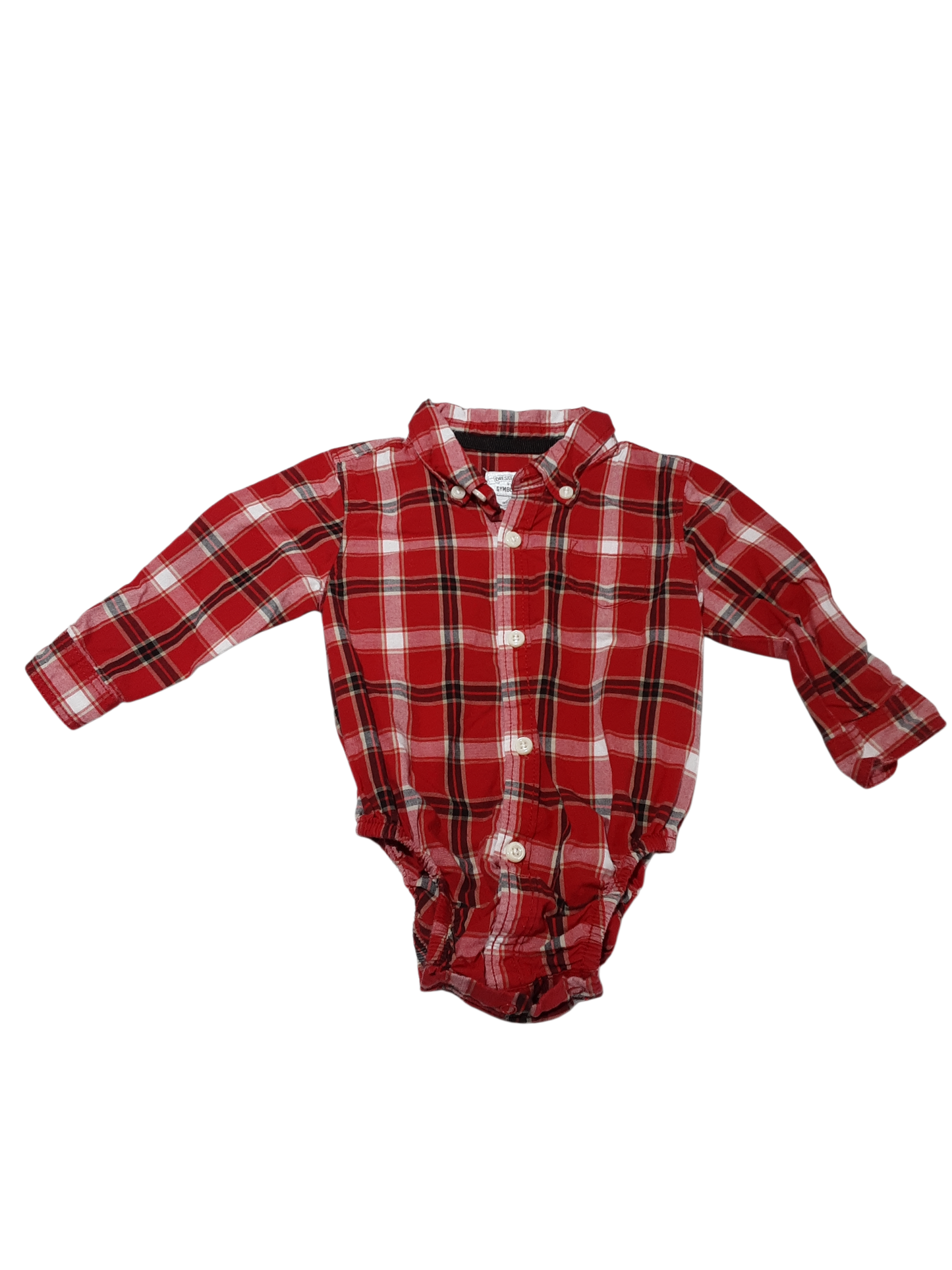 Plaid onesie 6-12m