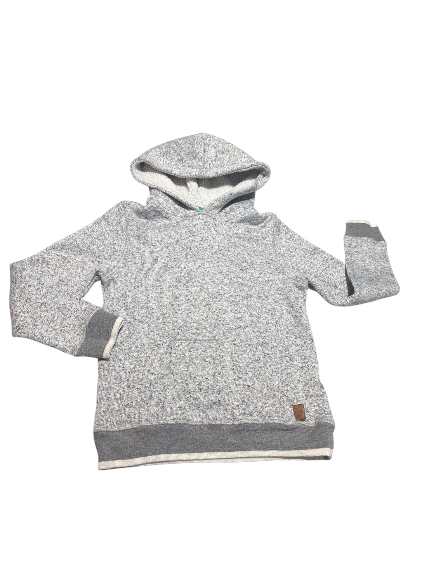 Grey cozy Sherpa hoodie 7-8