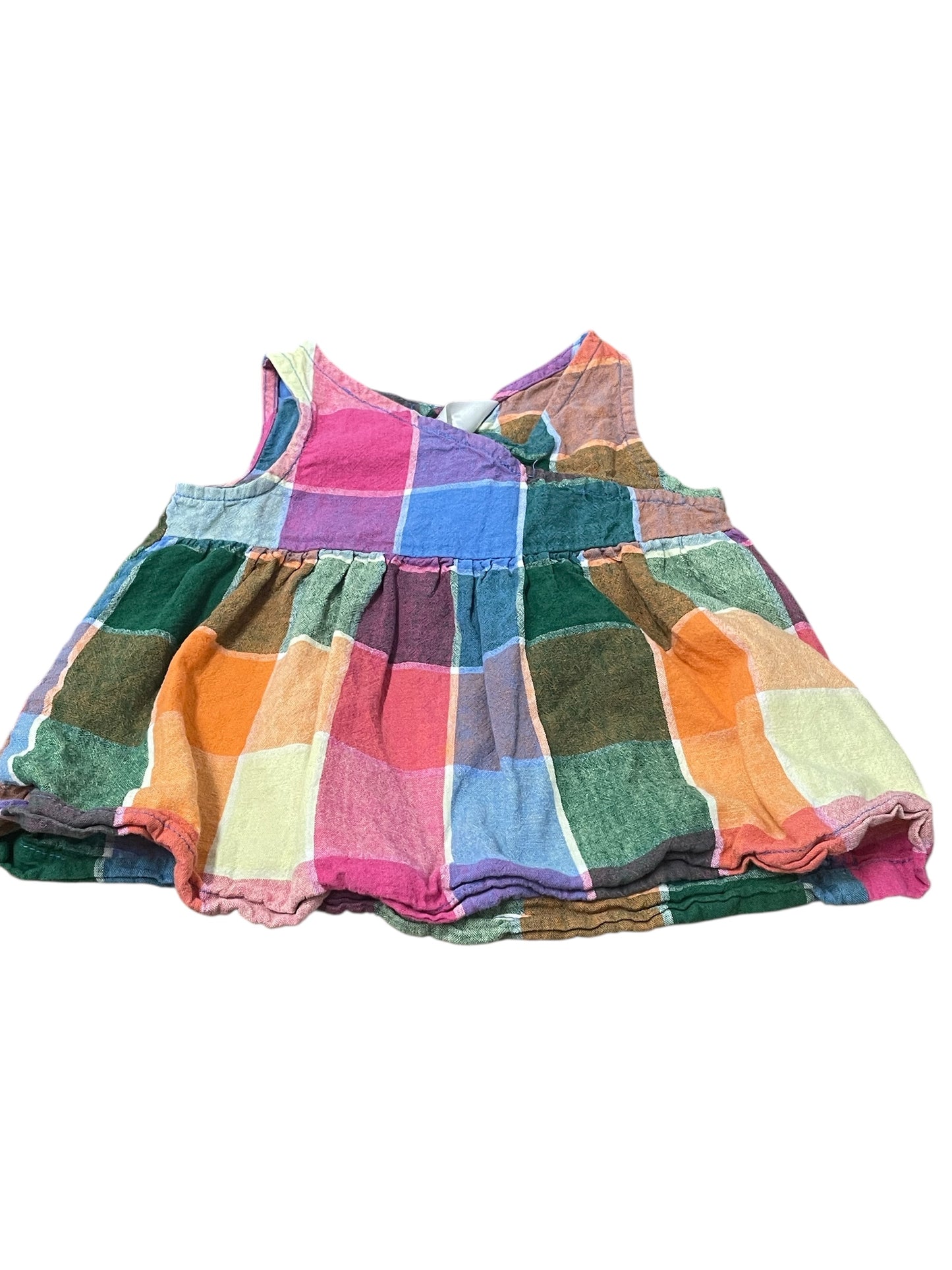 2 Piece Checkered Dress Set 12 Months