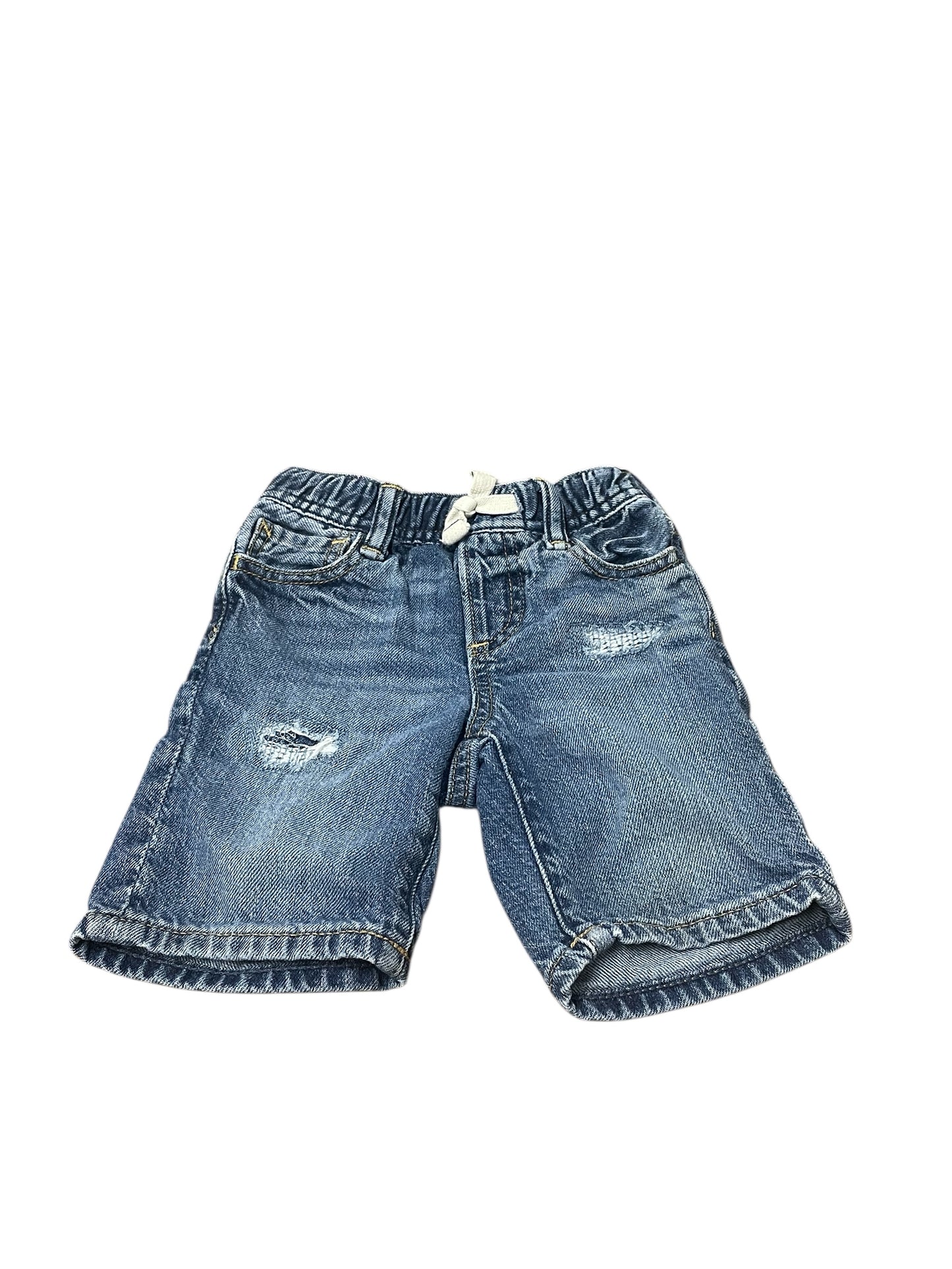 Denim Distressed Shorts 12/18 Months