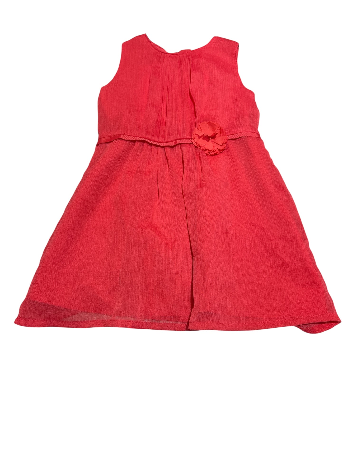 Dark coral spring dress 24m