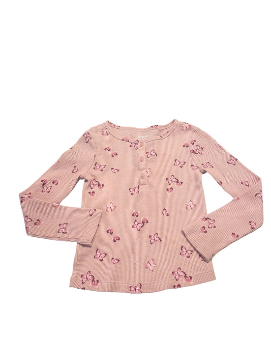 Waffle Knit Long Sleeved Top Size 5