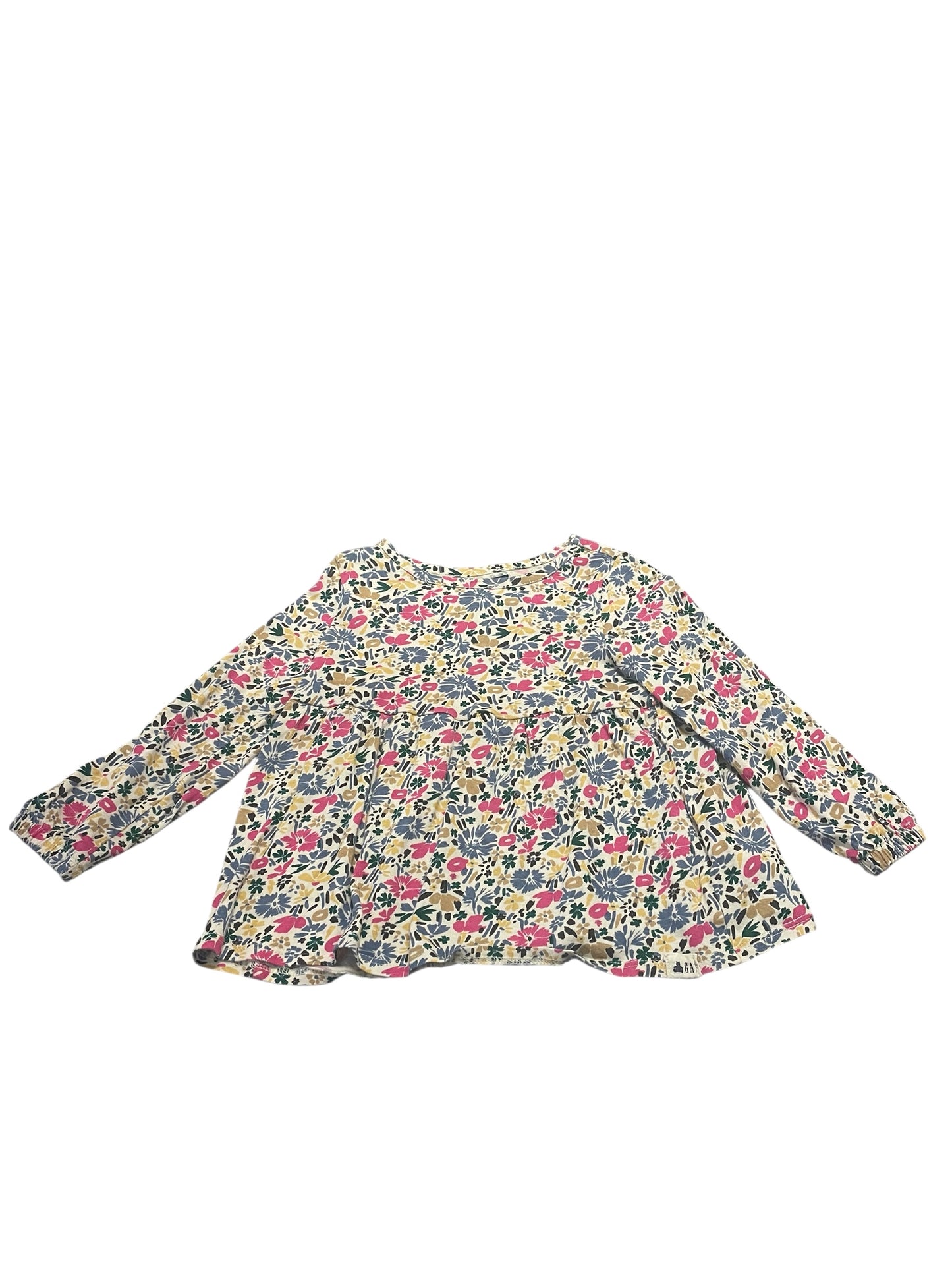 Floral Long Sleeved Shirt Size 3