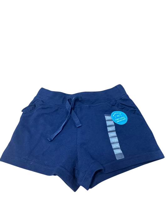 Navy Blue Cotton Shorts 18 Months