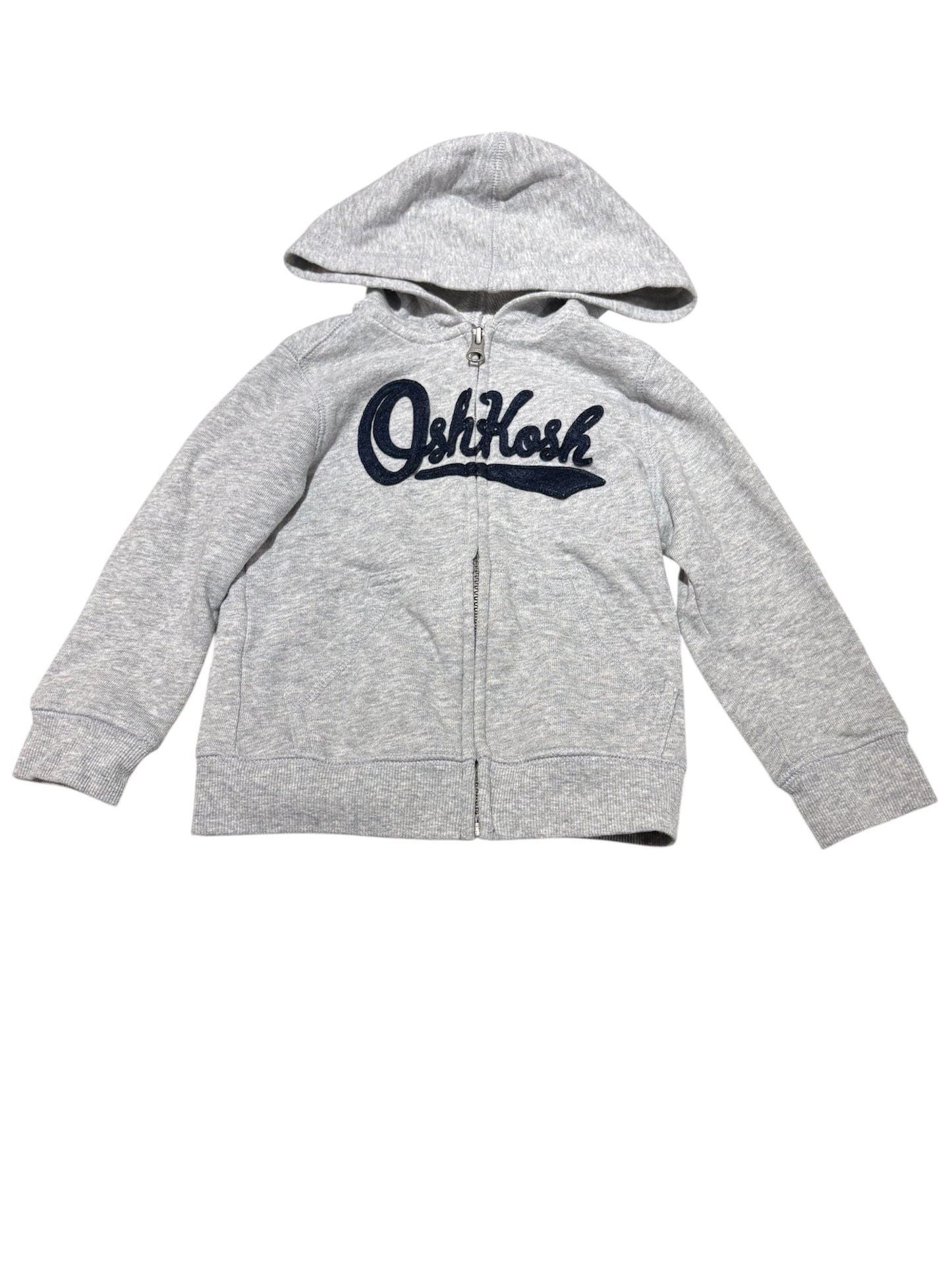 Grey & navy zip up 2T