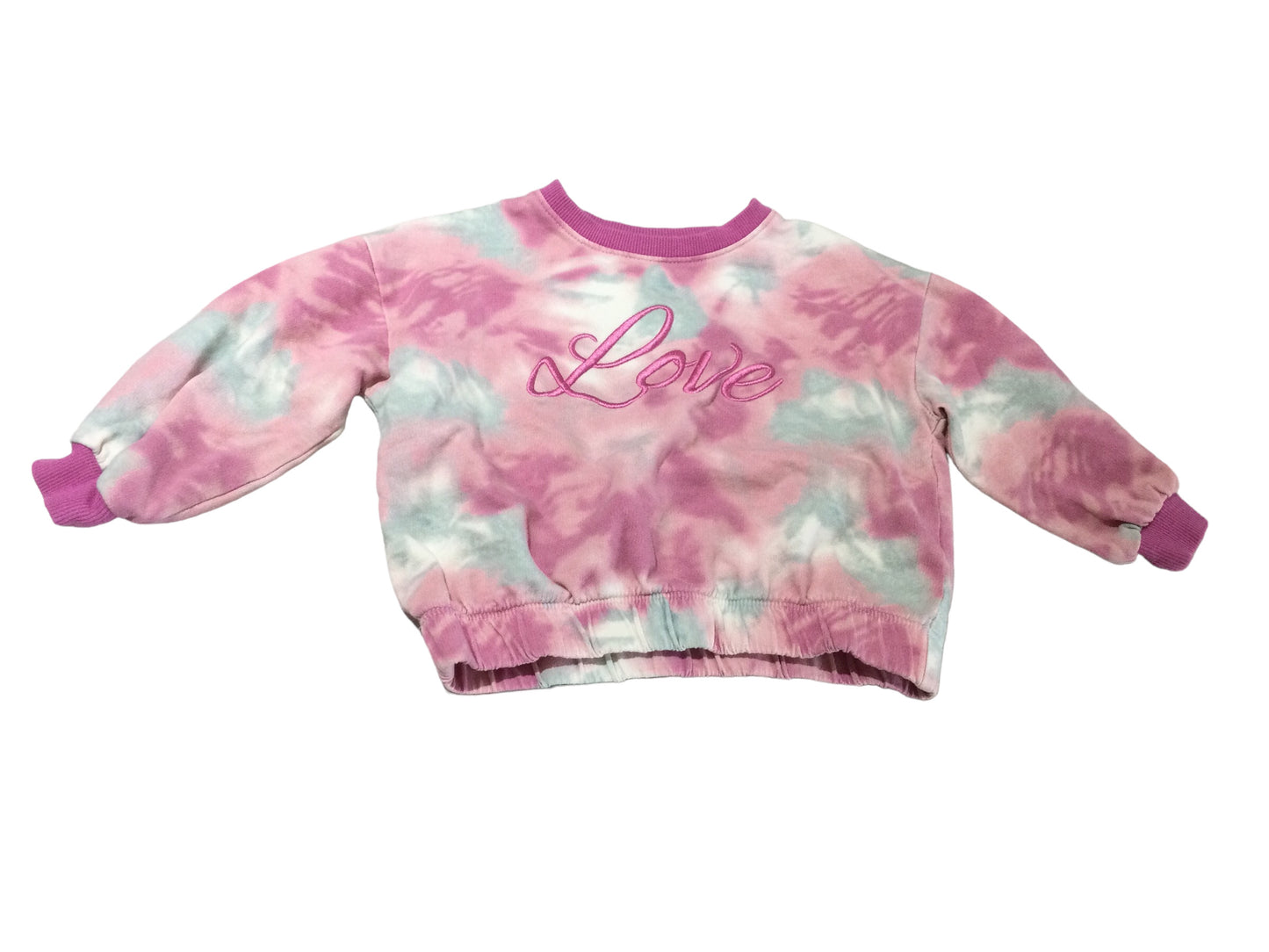 Pink Tie Dye Sweater, size 2T