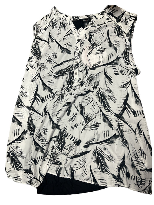 Black and white blouse 3XL