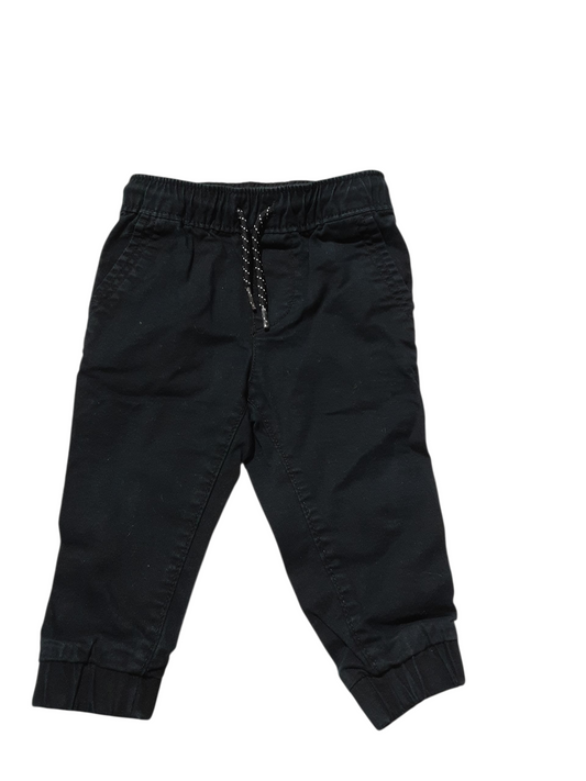 Black Track Pants Size 12-18m