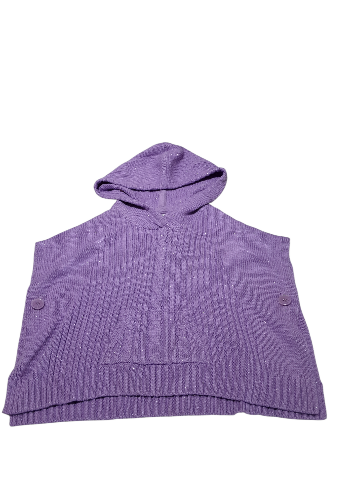 Sparkly hooded poncho 6-7