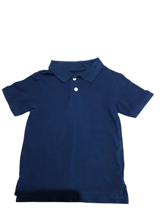 Blue Button-up tee size 4