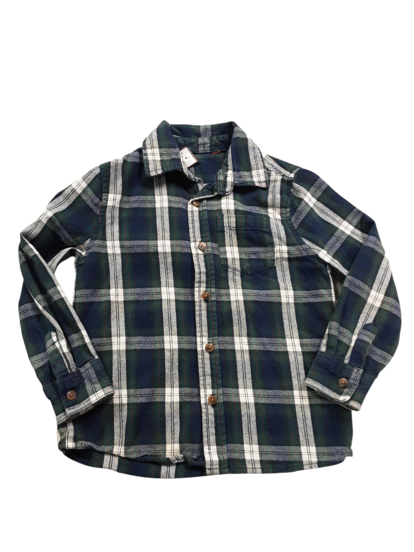 Blue and green plaid size 6