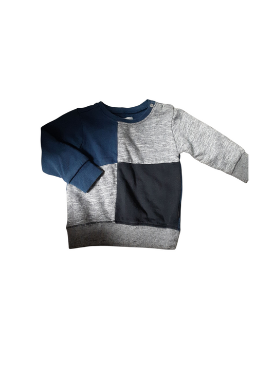 Sweater blue gray black size 6/m