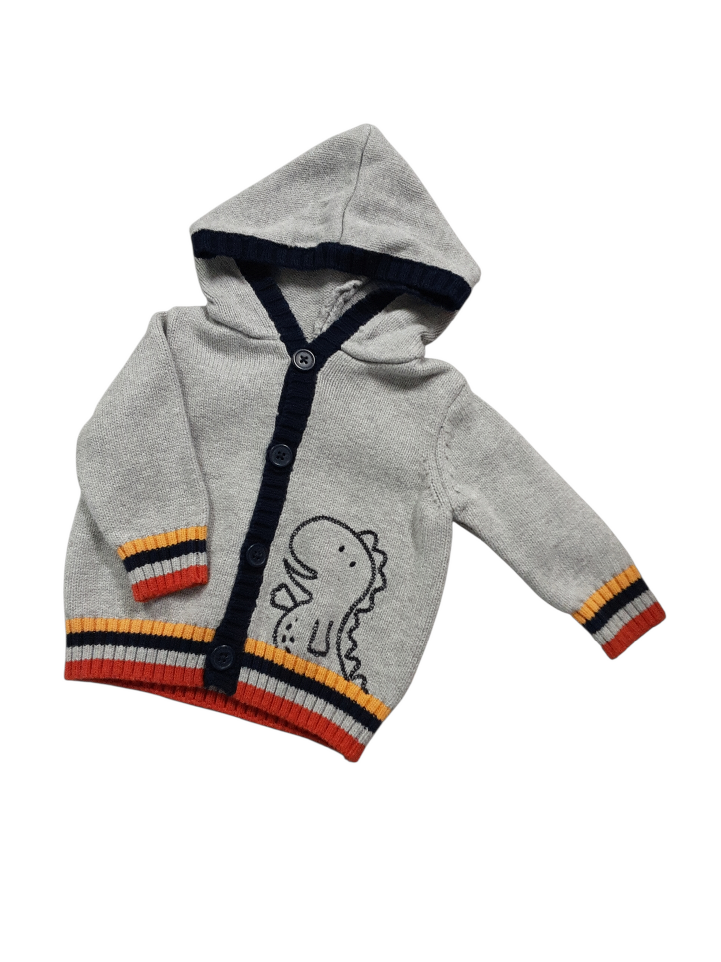 Hooded Dino size 0-3m