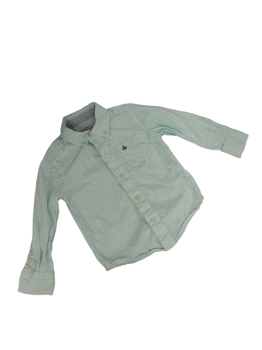 Pastel green dress shirt size 2T