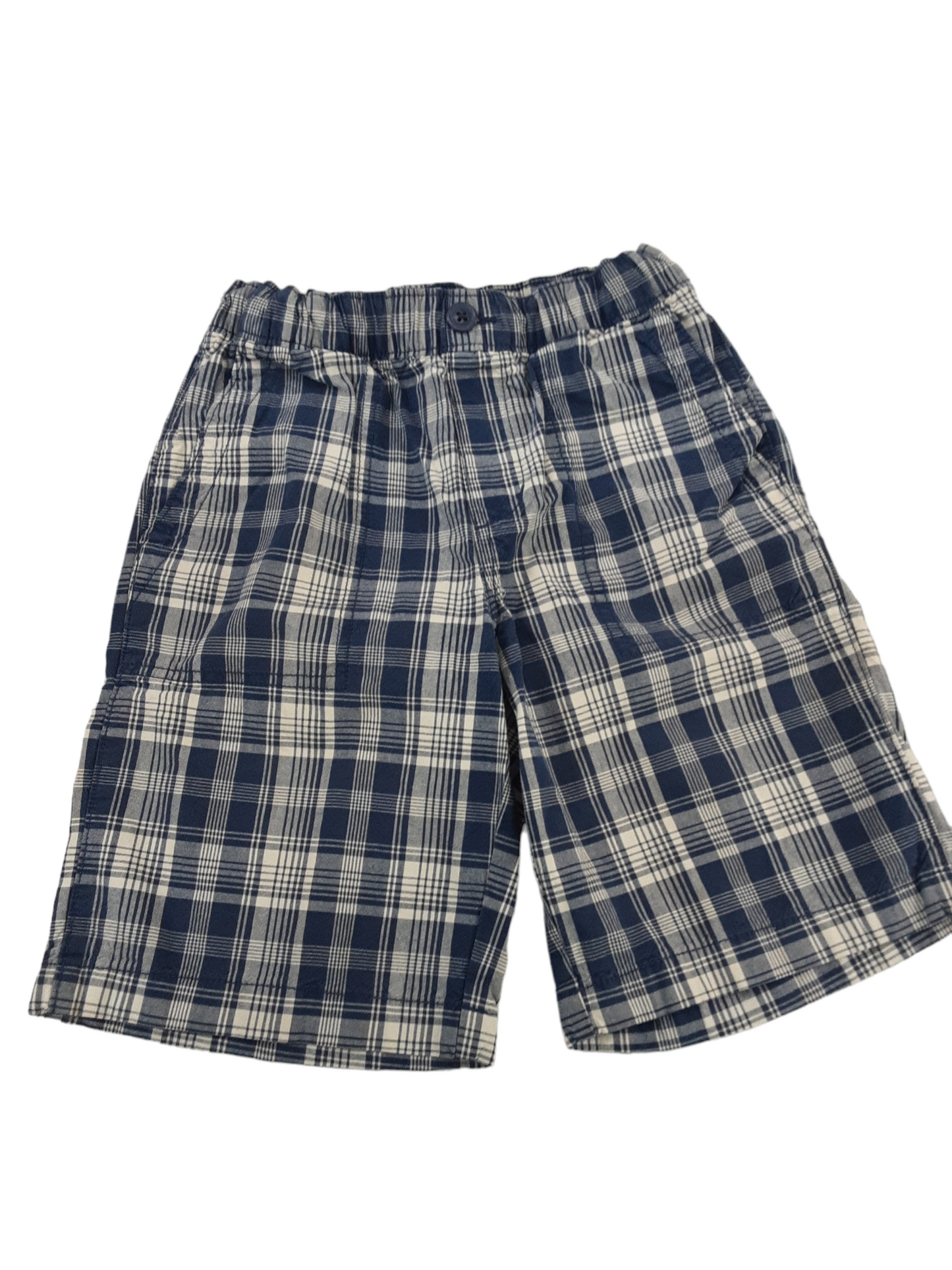 Navy plaid short size 10