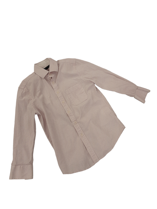 Pink polka dot dress shirt size 8