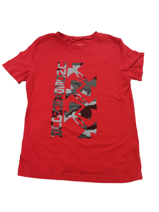 Red UA tshirt size sm (7-8)