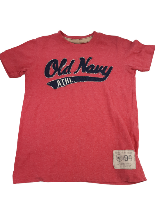 Heather red "Old Navy" tshirt size 7