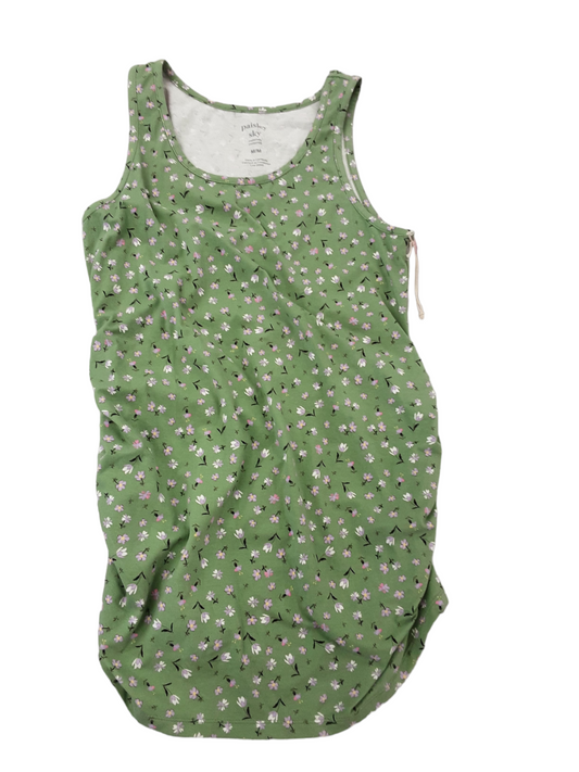 Green floral maternity top size med