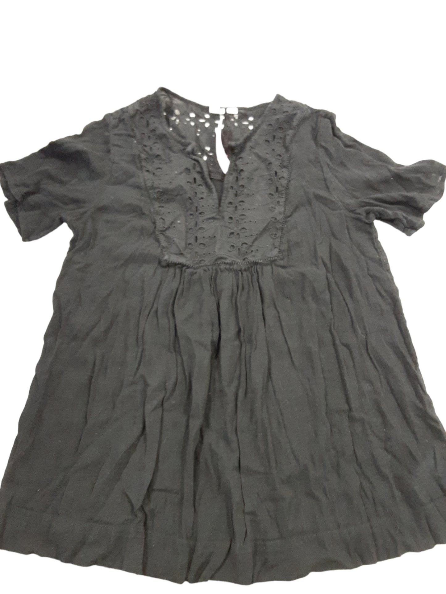 Black linen top size medium