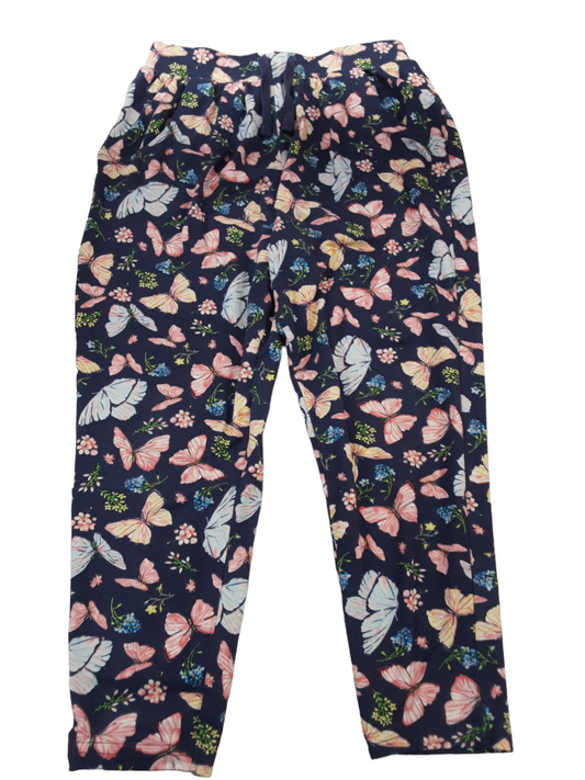 Pull on butterfly pants with front pockets , size 6