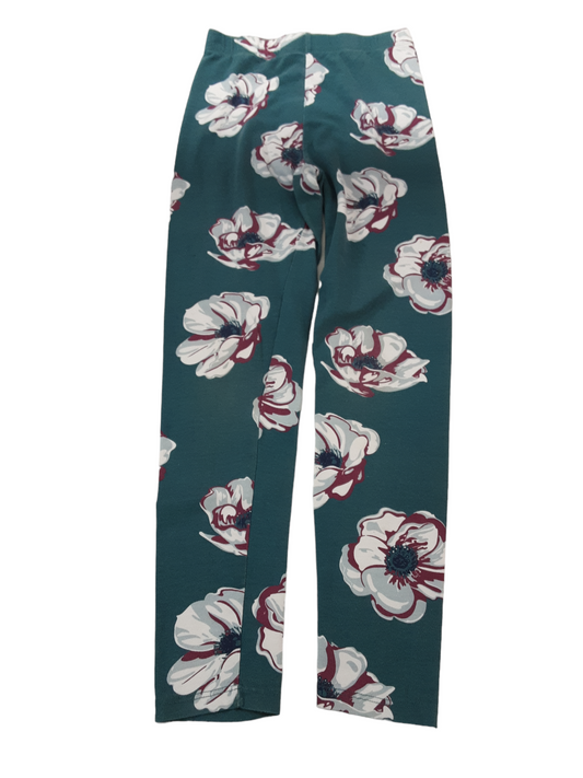 Flower print leggings size 7-8 yrs