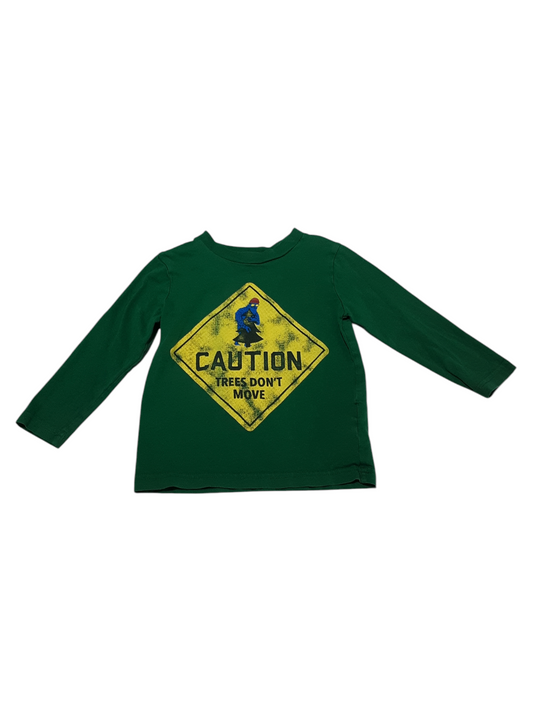 Green caution long sleeve
