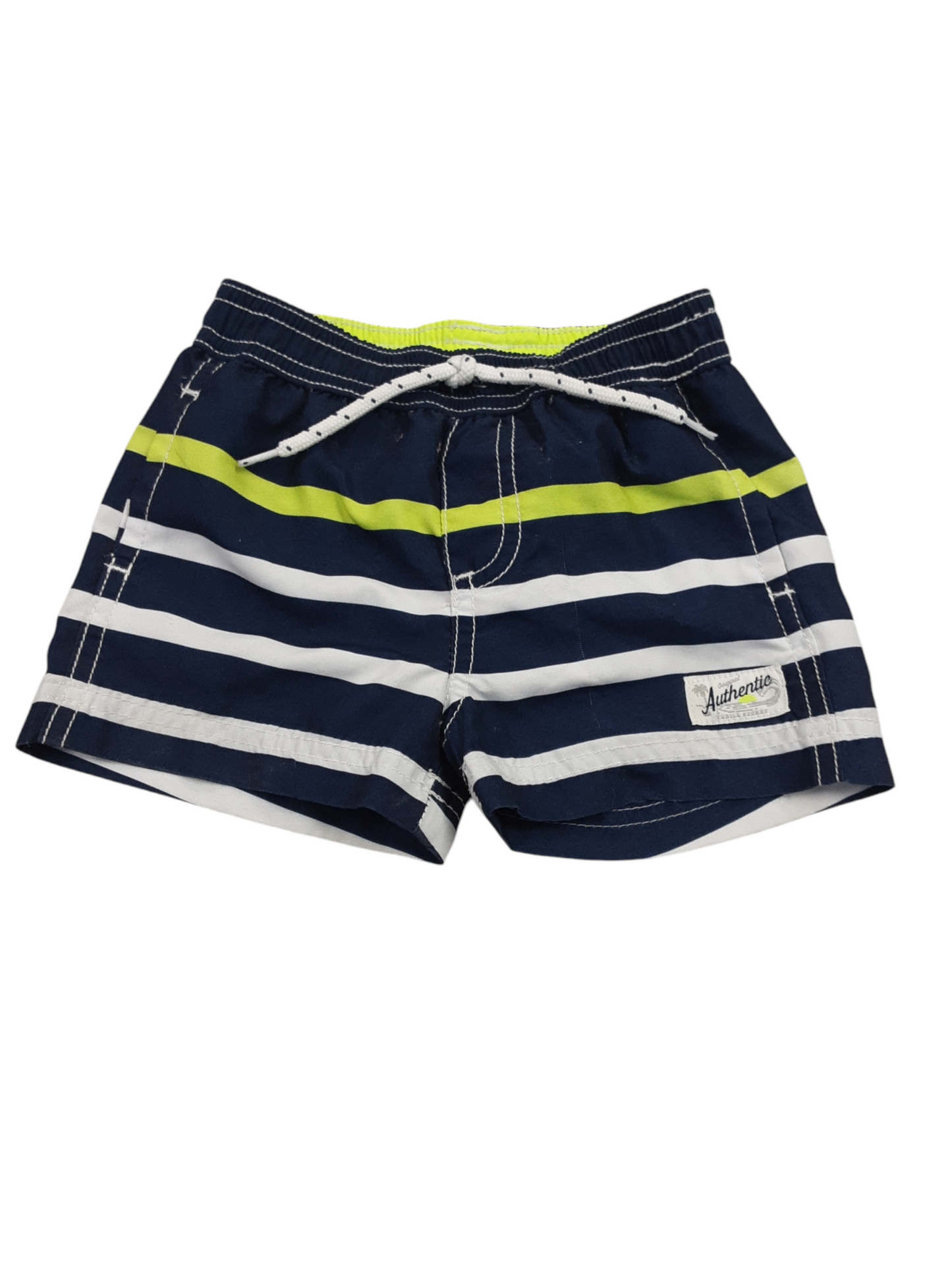 Striped swim shorts with pocket size 9months
