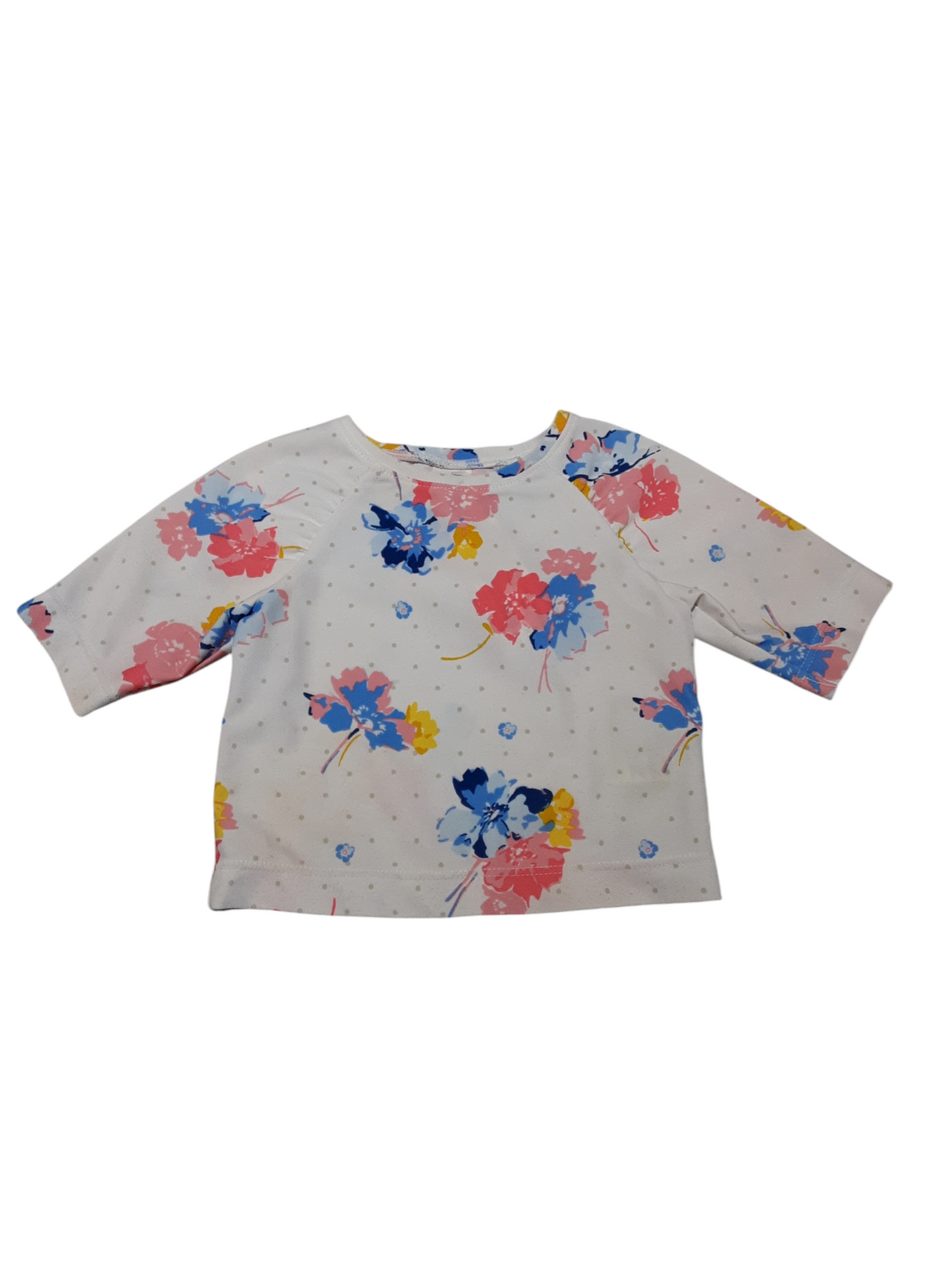Floral swim shirt size 6-12m