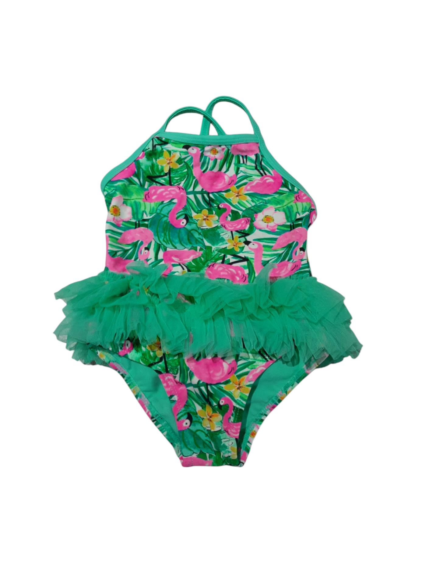 Flamingo tutu swim suit size 12-18m
