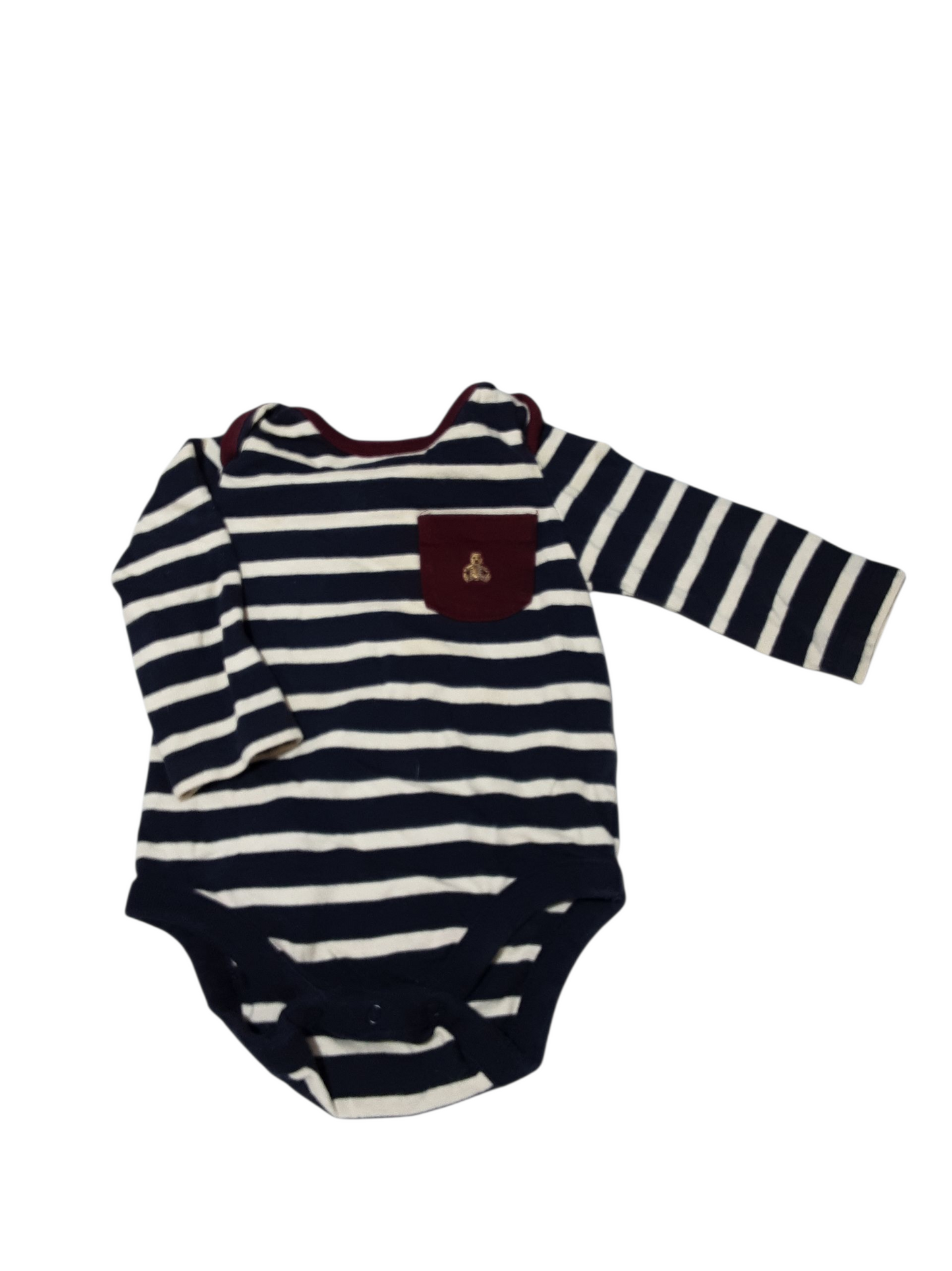 Teddy Bear Stripe Onesie