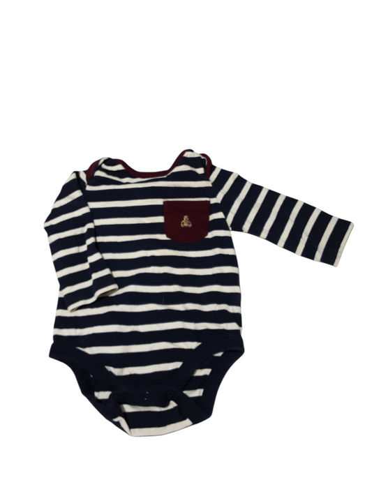 Teddy Bear Stripe Onesie