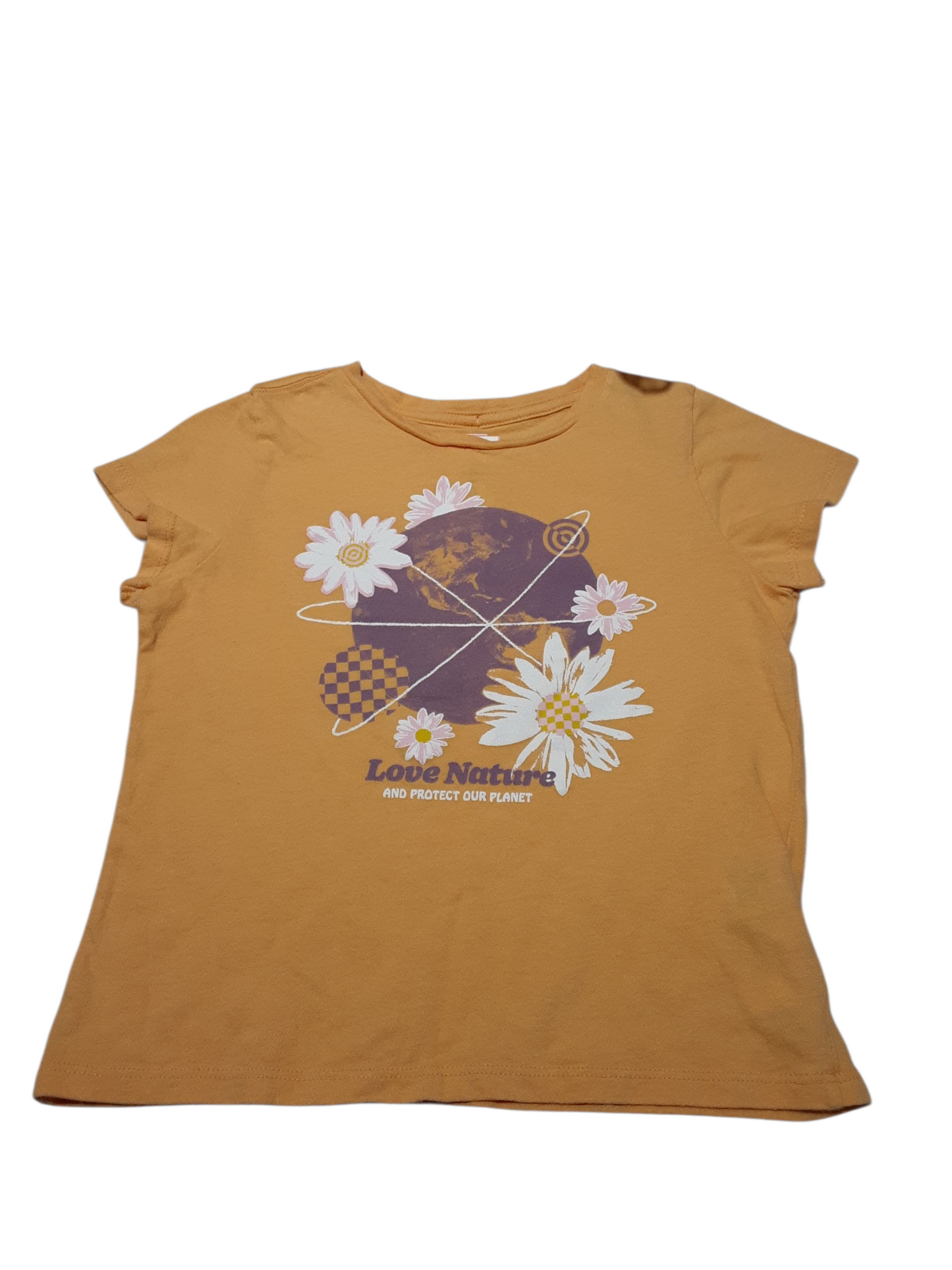 'Love nature and protect our planet tee size 8