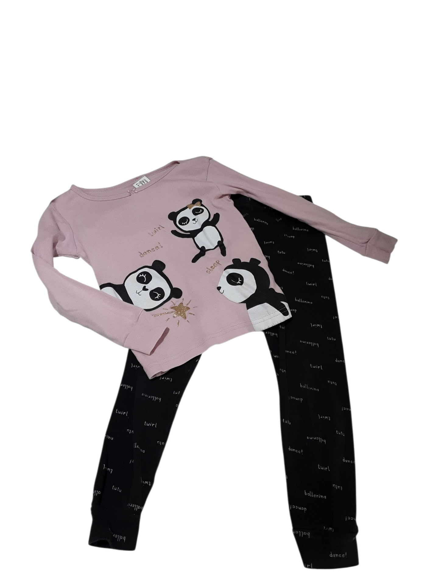 2 pc panda pj set 5t