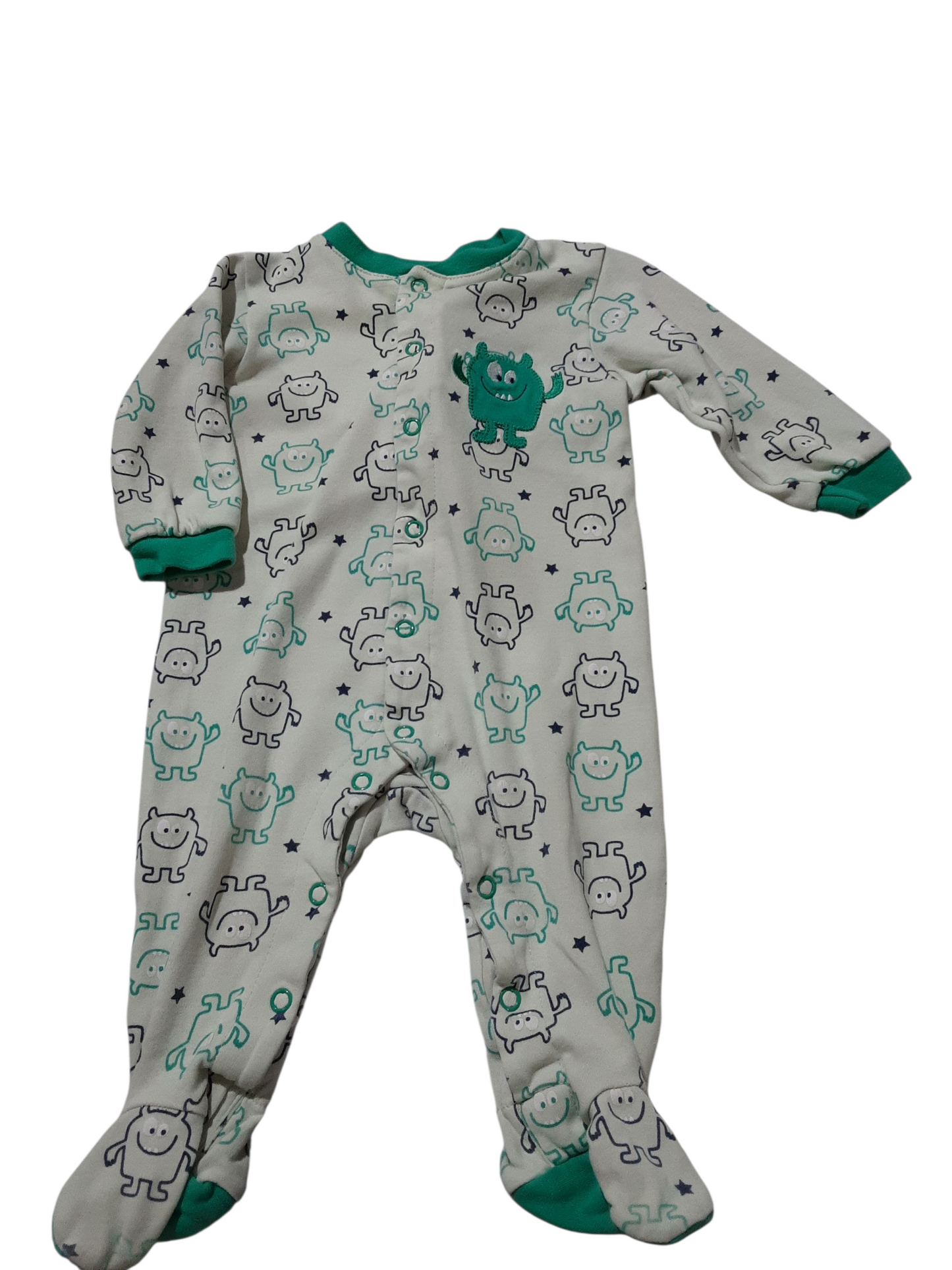 Monster print sleeper 6m