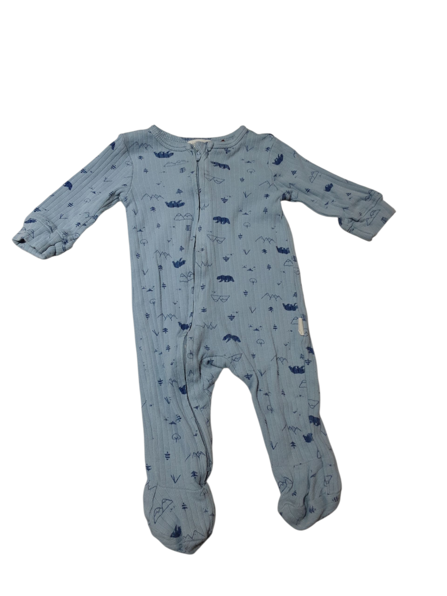 Nature print sleeper 0-3m