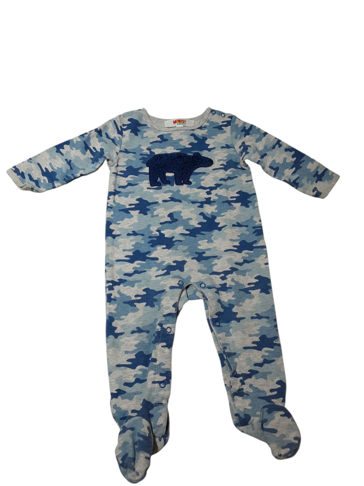 Bear camo sleeper 6-12m