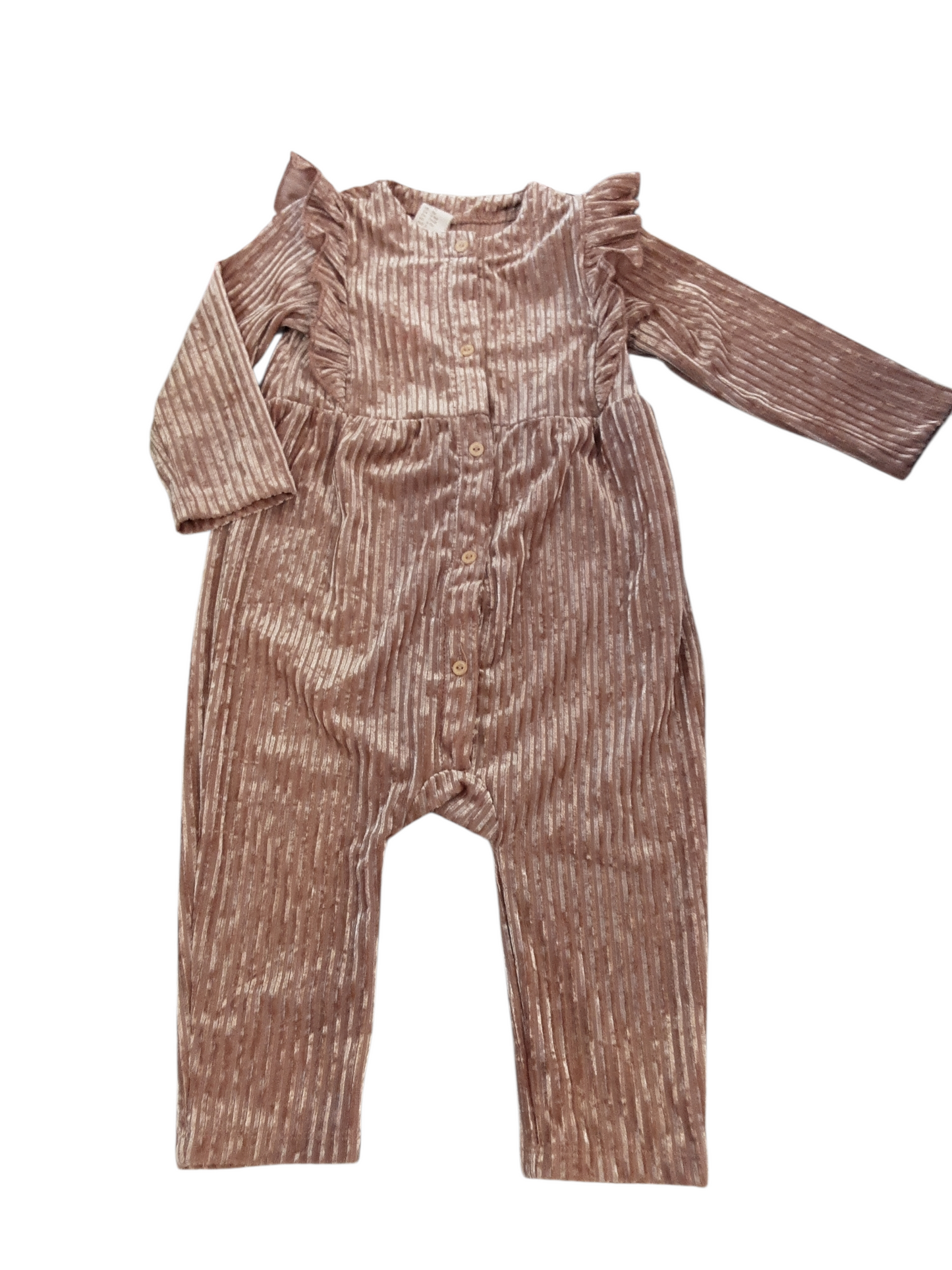 Silky pink jumpsuit size 6-9m