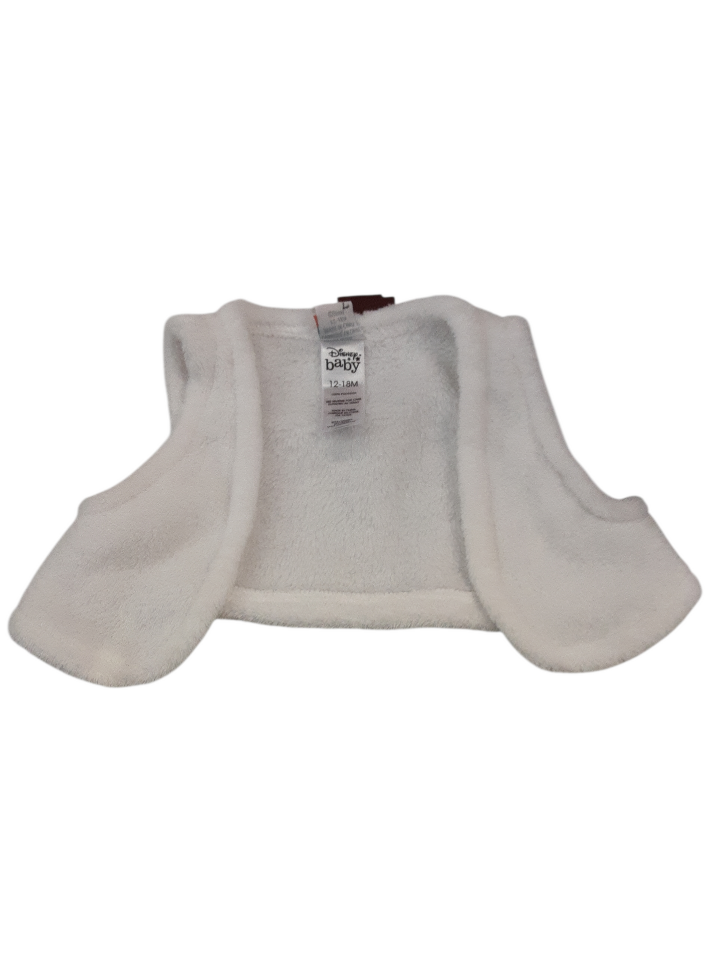 Fuzzy vest size 12-18m