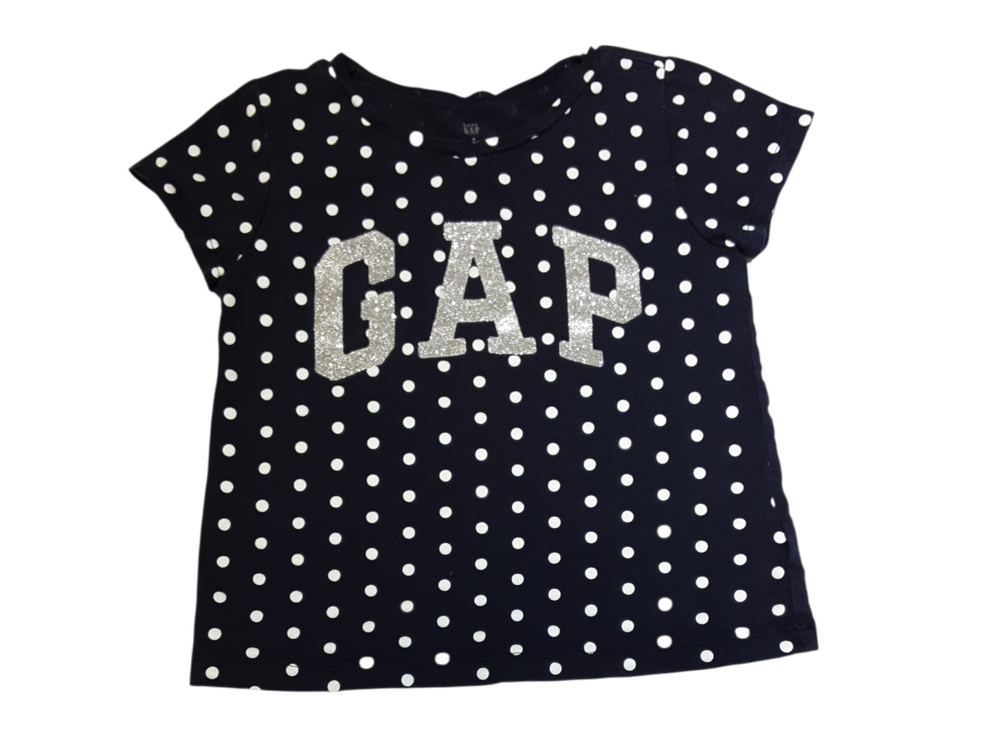 Navy Polka Dots size 4