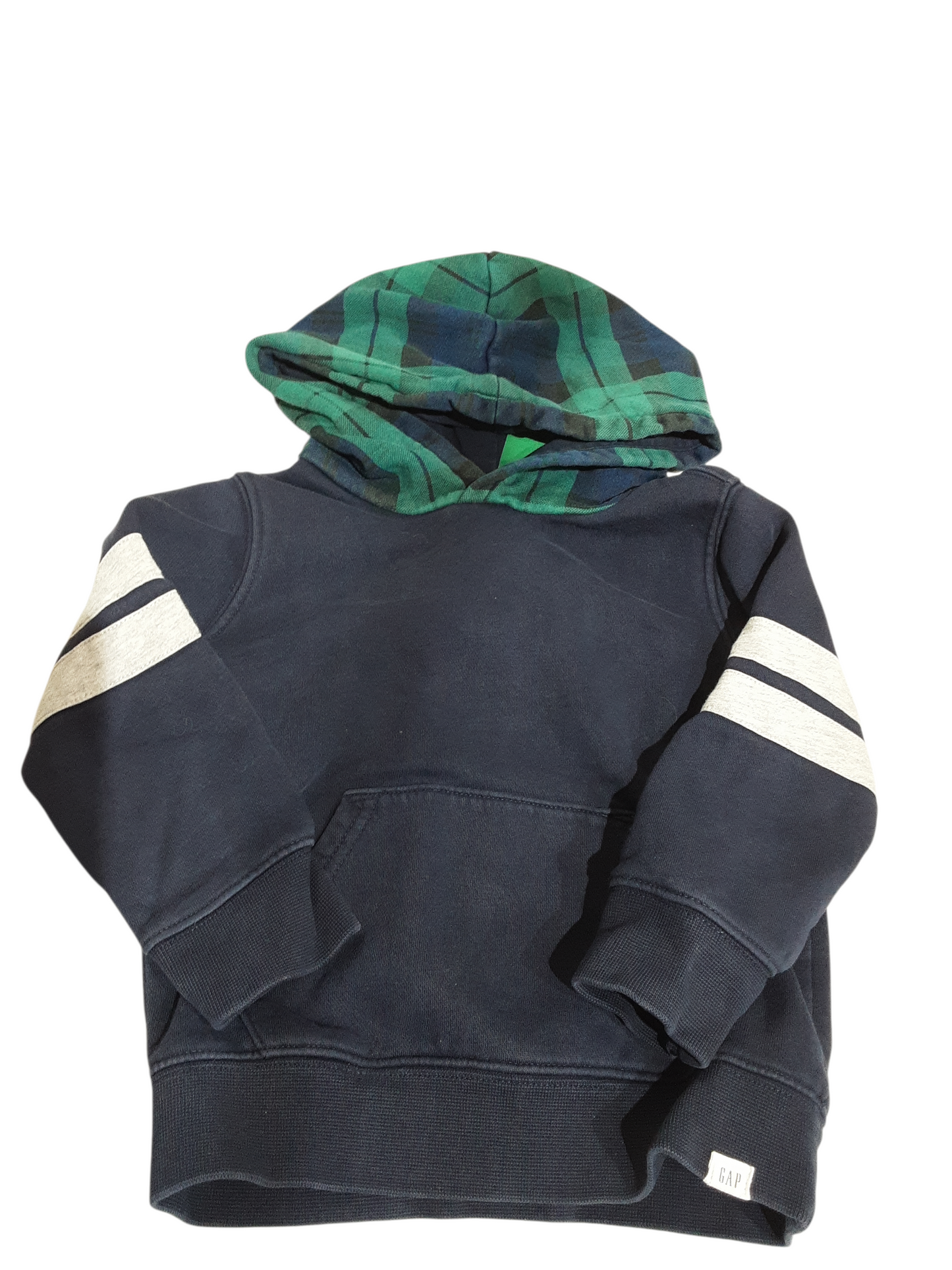 Plaid hood sweater 3t