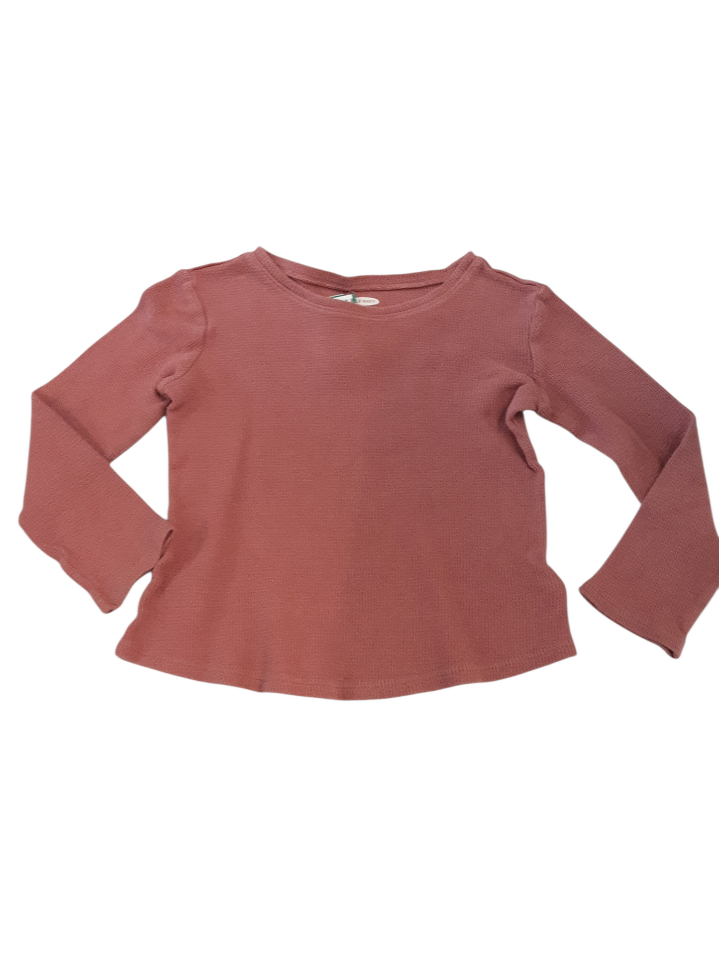 Salmon colour waffle knit top size 5